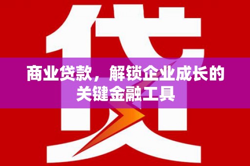 邵东商业贷款，解锁企业成长的关键金融工具