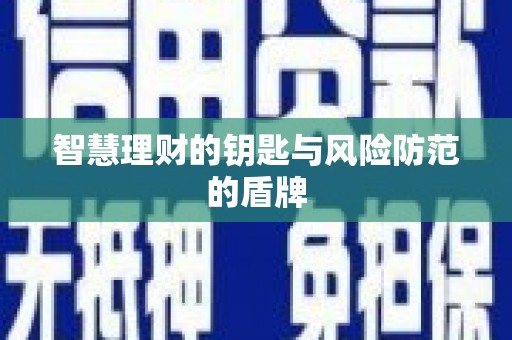 邵东智慧理财的钥匙与风险防范的盾牌