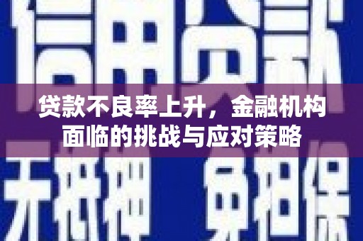 邵东贷款不良率上升，金融机构面临的挑战与应对策略