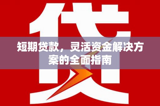 邵东短期贷款，灵活资金解决方案的全面指南