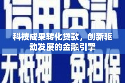 邵东科技成果转化贷款，创新驱动发展的金融引擎