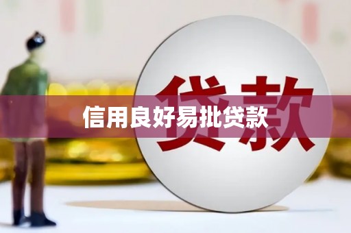 邵东信用良好易批贷款