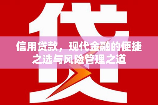 邵东信用贷款，现代金融的便捷之选与风险管理之道