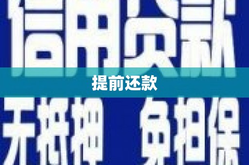 邵东提前还款