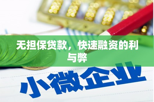 邵东无担保贷款，快速融资的利与弊