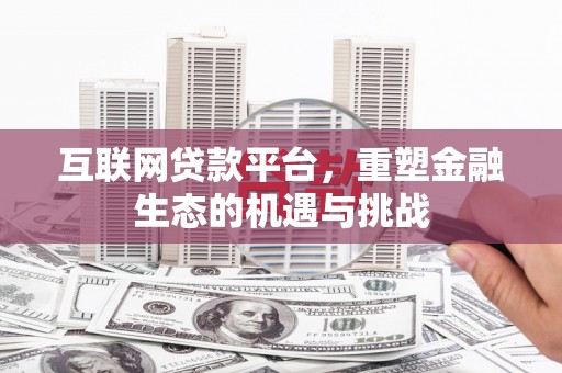 邵东互联网贷款平台，重塑金融生态的机遇与挑战
