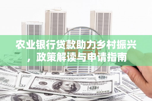 邵东农业银行贷款助力乡村振兴，政策解读与申请指南