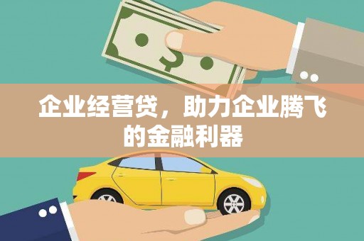 邵东企业经营贷，助力企业腾飞的金融利器
