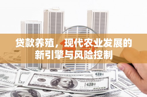 邵东贷款养殖，现代农业发展的新引擎与风险控制