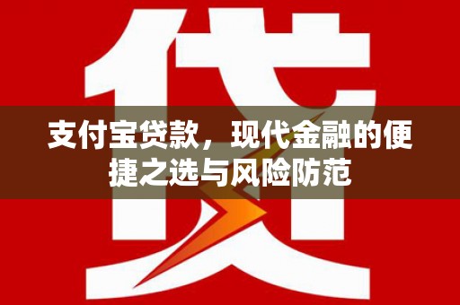 邵东支付宝贷款，现代金融的便捷之选与风险防范