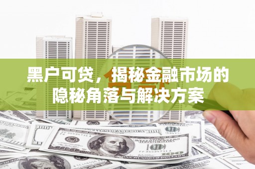 邵东黑户可贷，揭秘金融市场的隐秘角落与解决方案