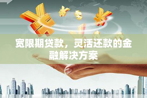 邵东宽限期贷款，灵活还款的金融解决方案