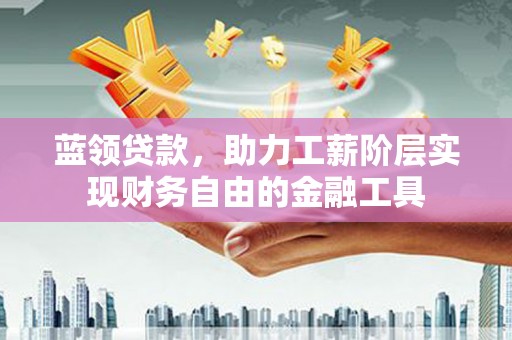 邵东蓝领贷款，助力工薪阶层实现财务自由的金融工具
