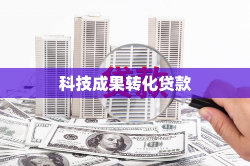 邵东科技成果转化贷款