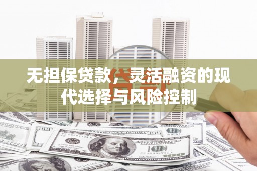 邵东无担保贷款，灵活融资的现代选择与风险控制