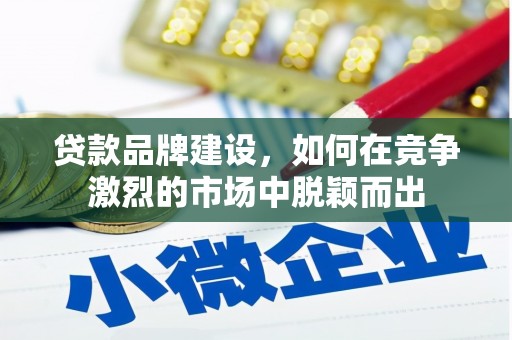 邵东贷款品牌建设，如何在竞争激烈的市场中脱颖而出