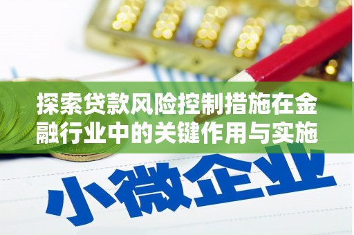 邵东探索贷款风险控制措施在金融行业中的关键作用与实施策略