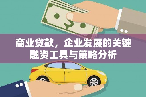 邵东商业贷款，企业发展的关键融资工具与策略分析