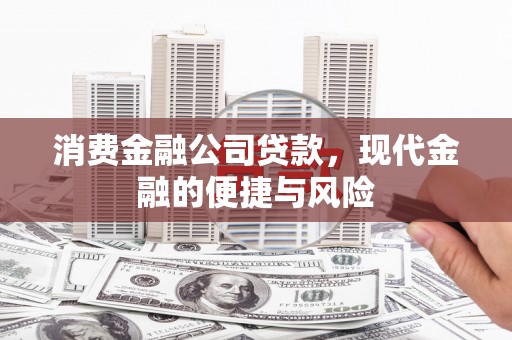 邵东消费金融公司贷款，现代金融的便捷与风险