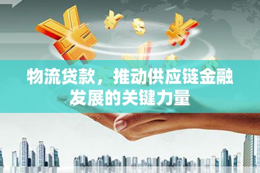邵东物流贷款，推动供应链金融发展的关键力量