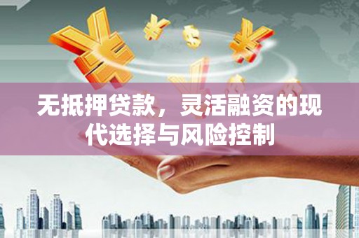 邵东无抵押贷款，灵活融资的现代选择与风险控制