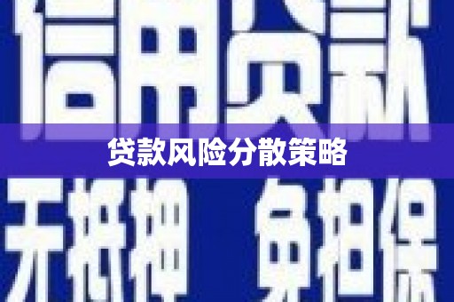 邵东贷款风险分散策略