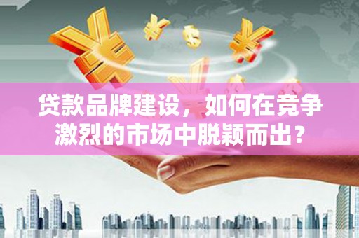 邵东贷款品牌建设，如何在竞争激烈的市场中脱颖而出？