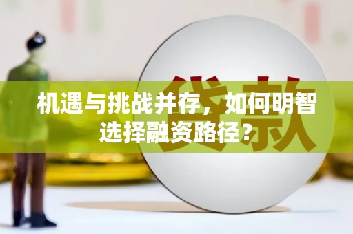 邵东机遇与挑战并存，如何明智选择融资路径？